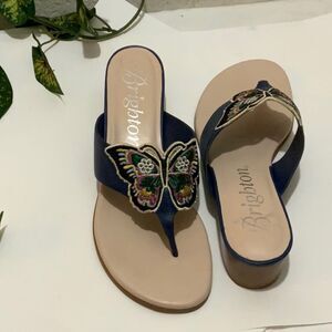 Brighton Karina  embroidered Butterfly Sandals size 8